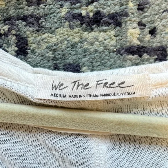 We The Free Cream Cut Out Relaxed Tee - Picture 5 of 5